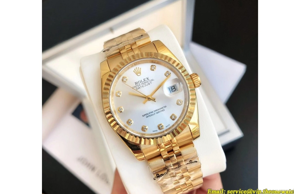 Dia 28mm Silver Jub Datejust GDF MY8215 YG 36 YG 0225